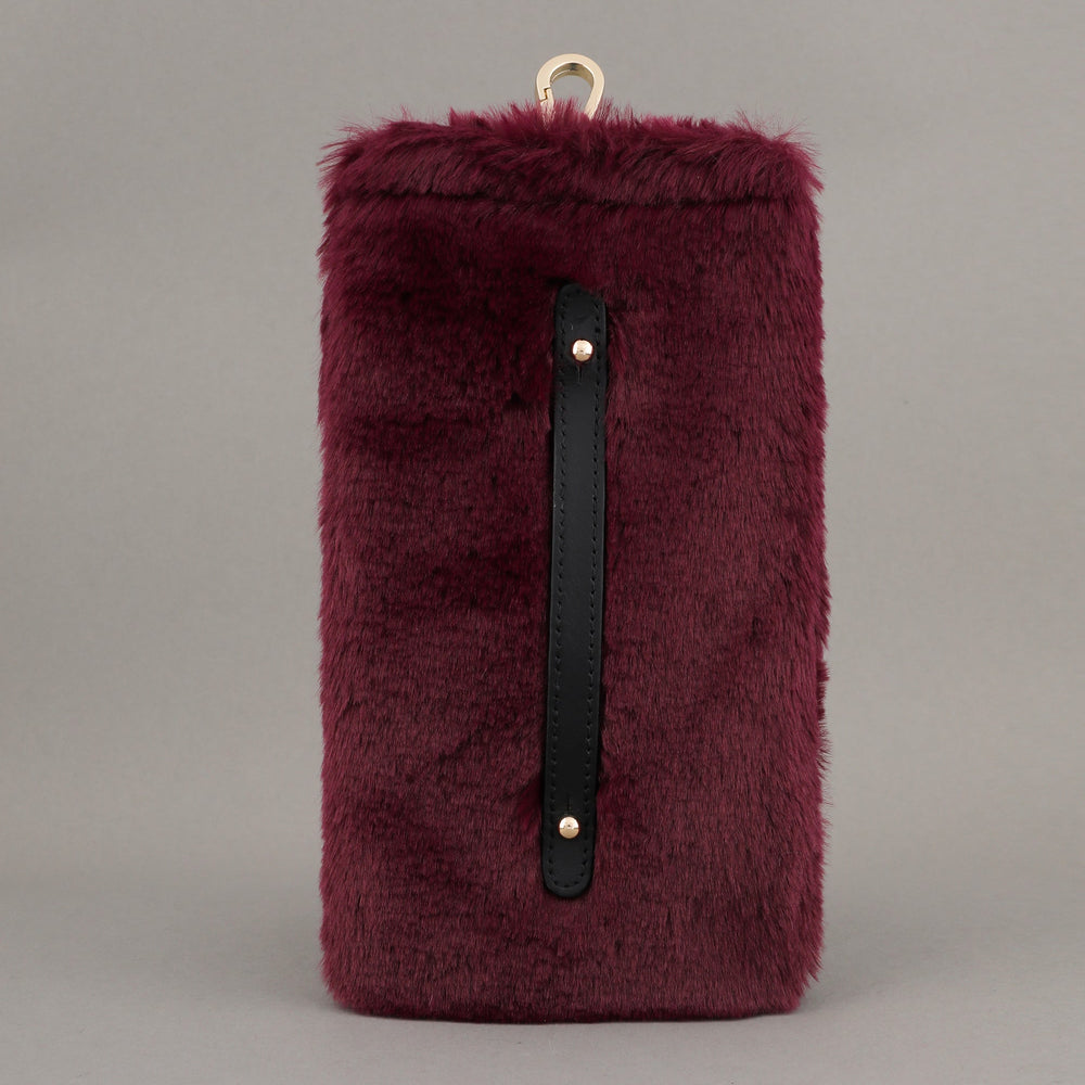 Bordo Peluş Gözlük Kılıfı – Büyük Boy