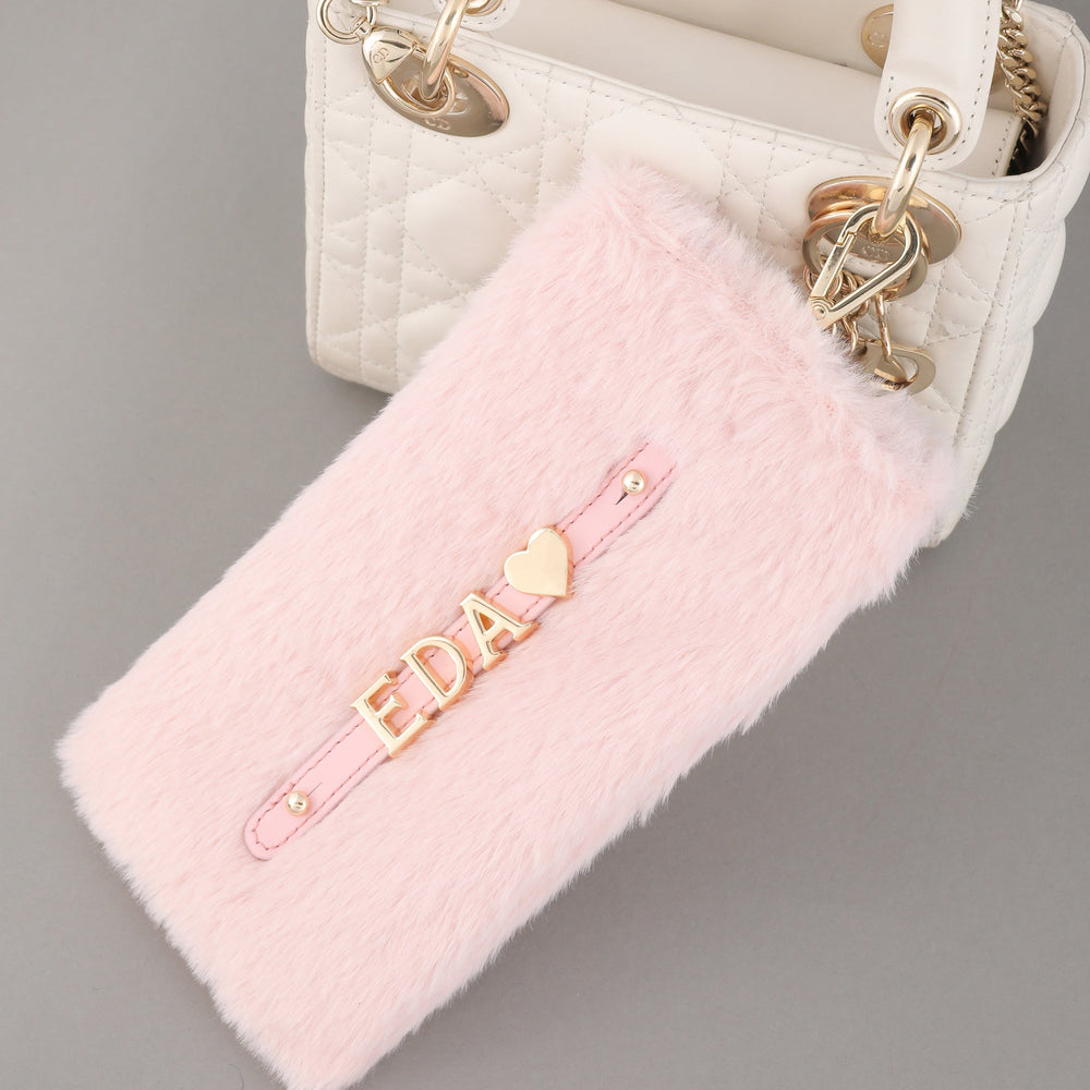 Pembe Peluş Gözlük Kılıfı – Büyük Boy