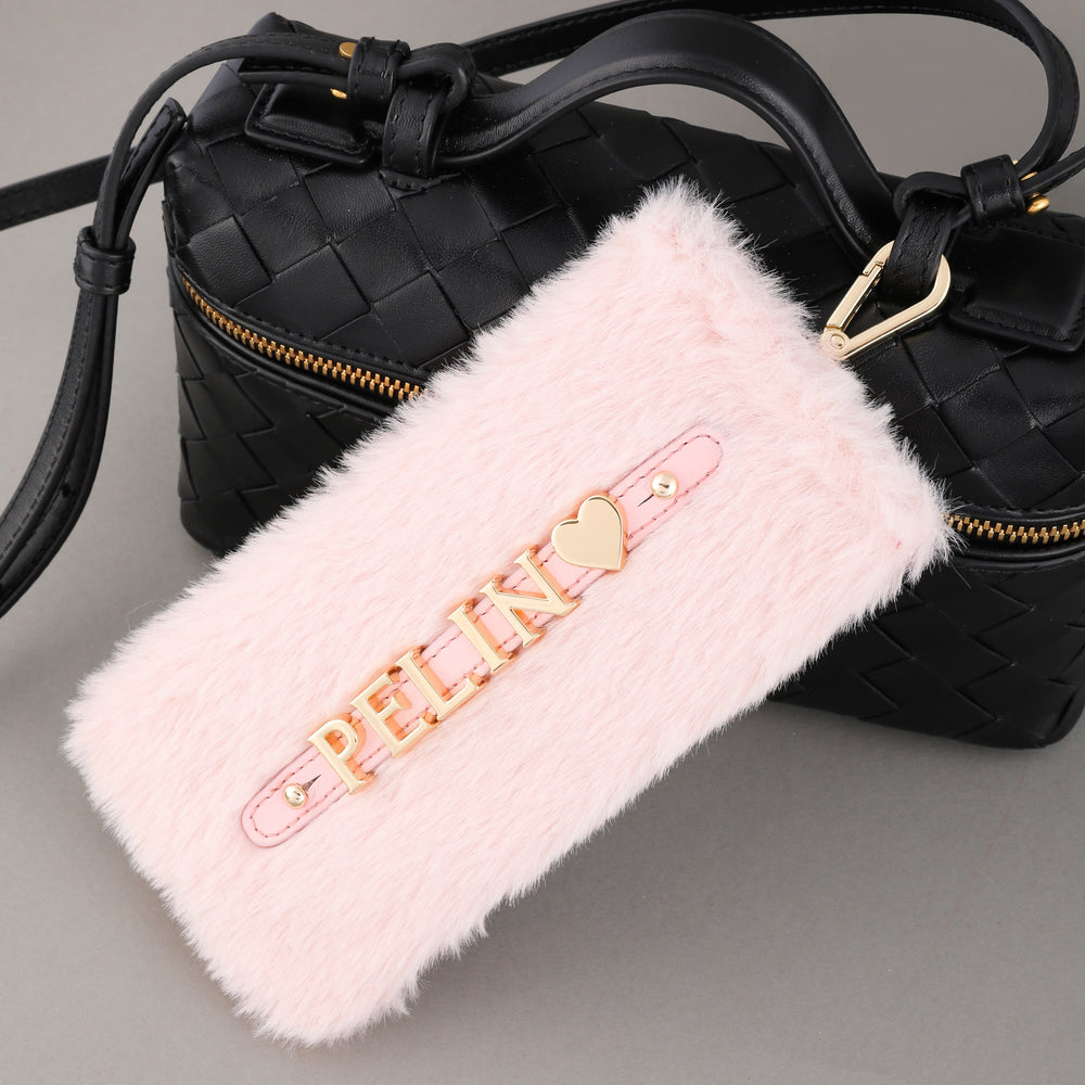 Pembe Peluş Gözlük Kılıfı – Küçük Boy
