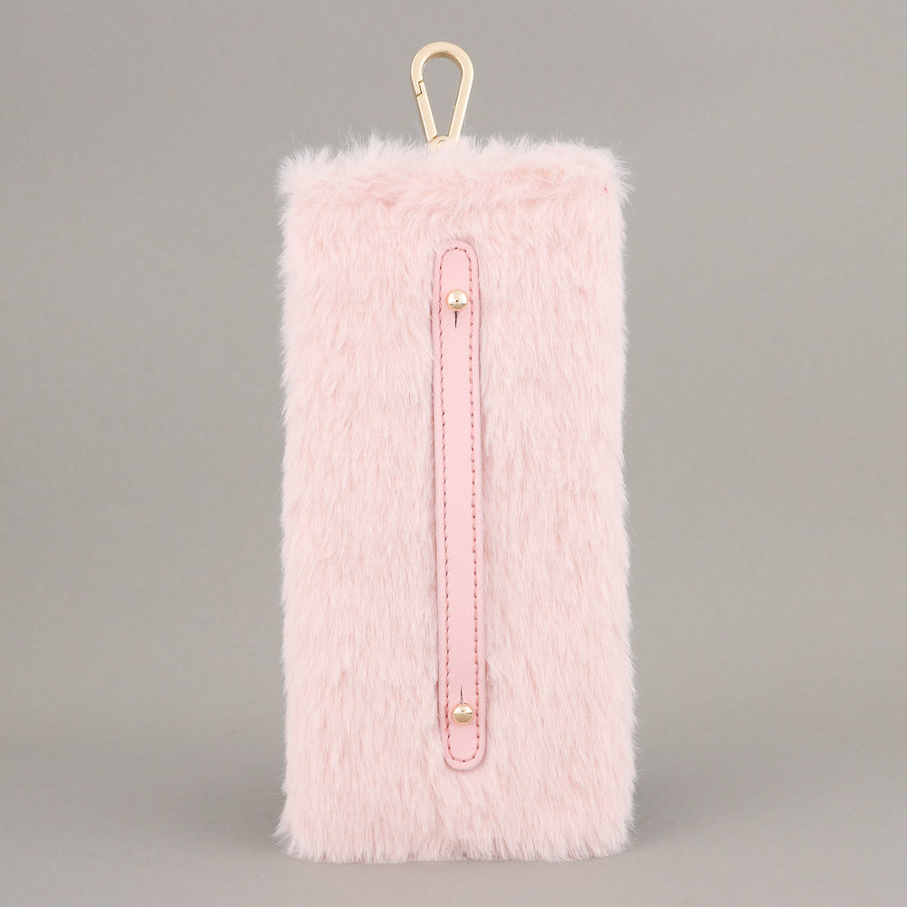 Pembe Peluş Gözlük Kılıfı – Küçük Boy
